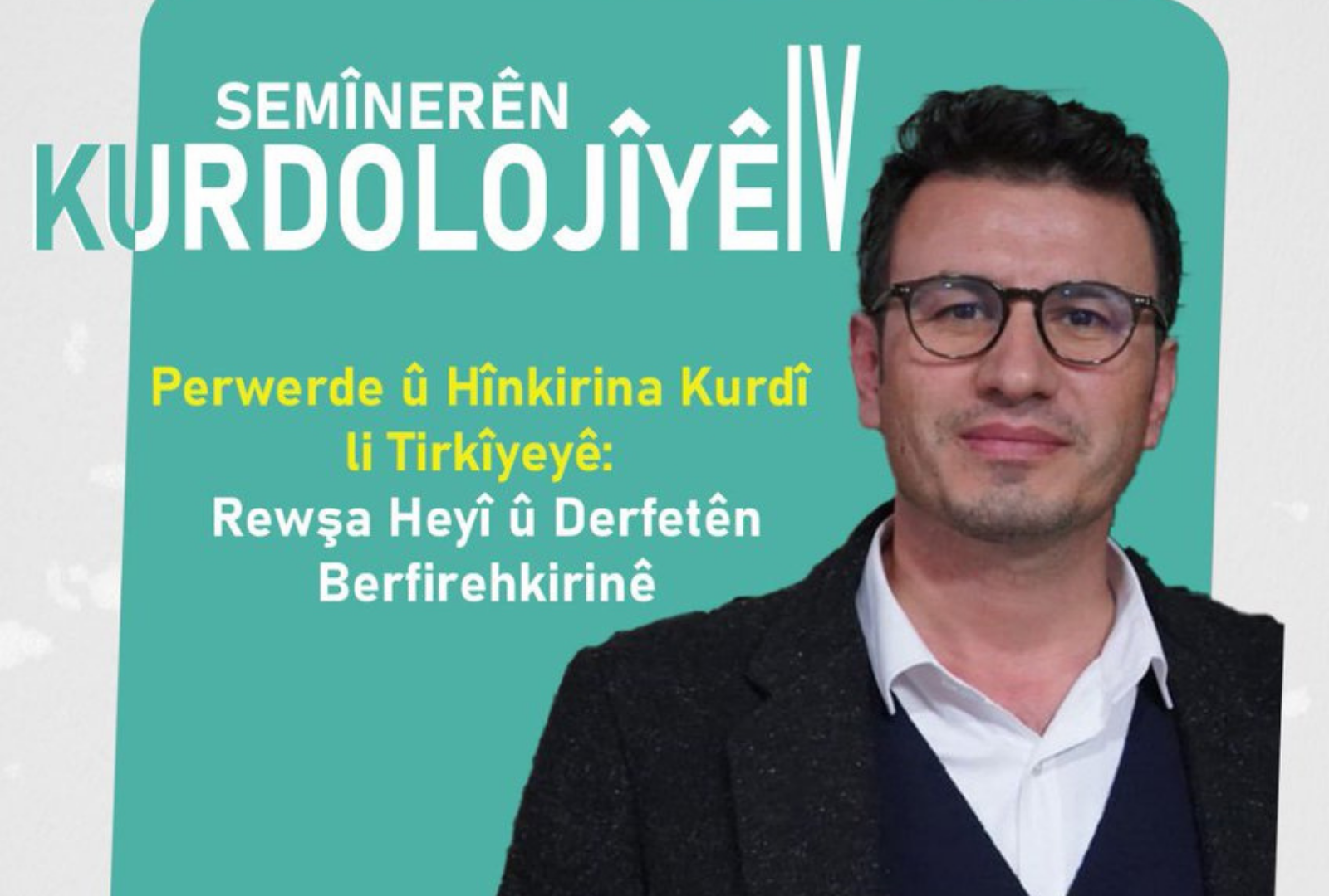 Akademîsyen Şehmus Kurt dê li ser ‘Perwerde û Hînkirina Kurdî li Tirkîyeyê’ biaxive